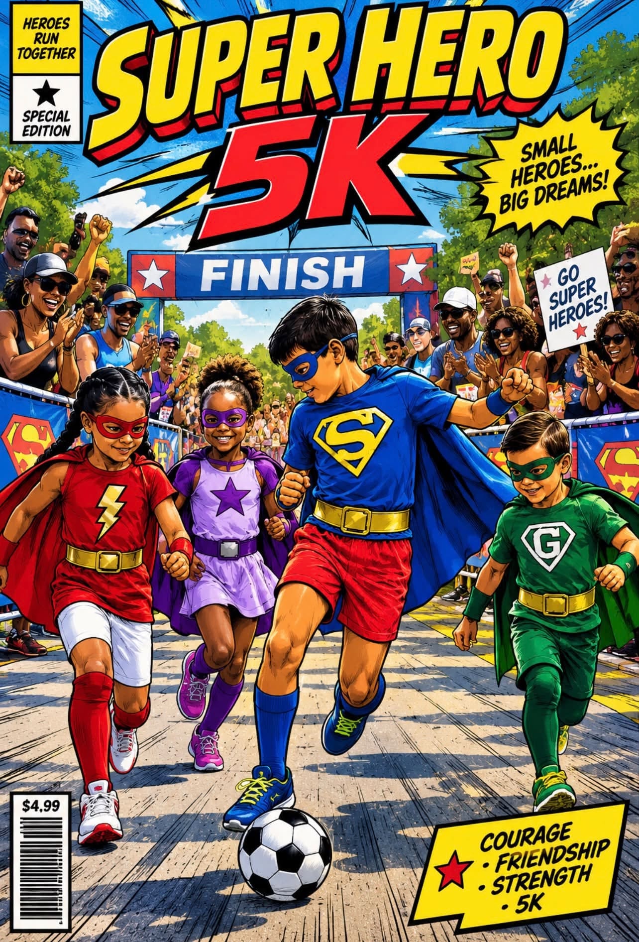 Super Hero 5K & Family Fun Day promotional image